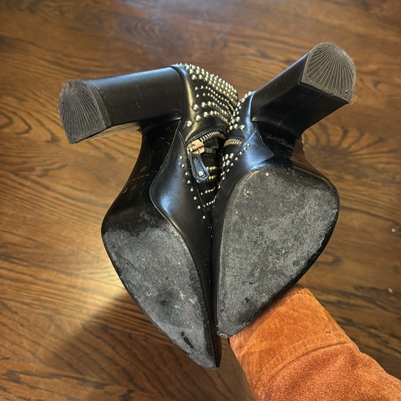Iro Studded Boots Size 37 Black Leather - Picture 5 of 13